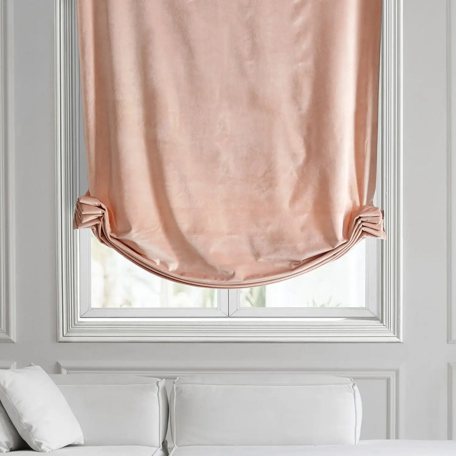 Rosey Dawn Signature Velvet Roman Shade - Image 2