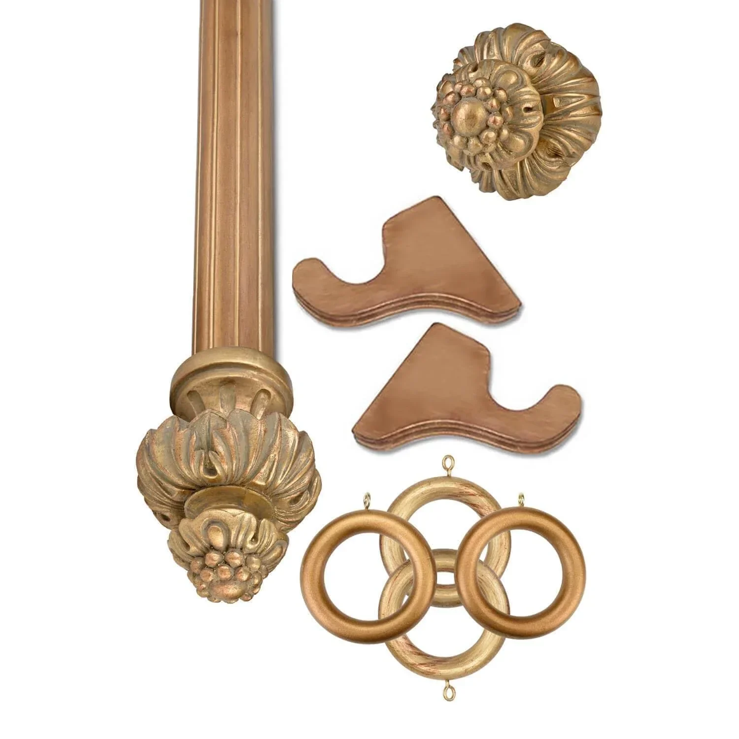 Royal Fancy Historical Gold Wooden Rod Set