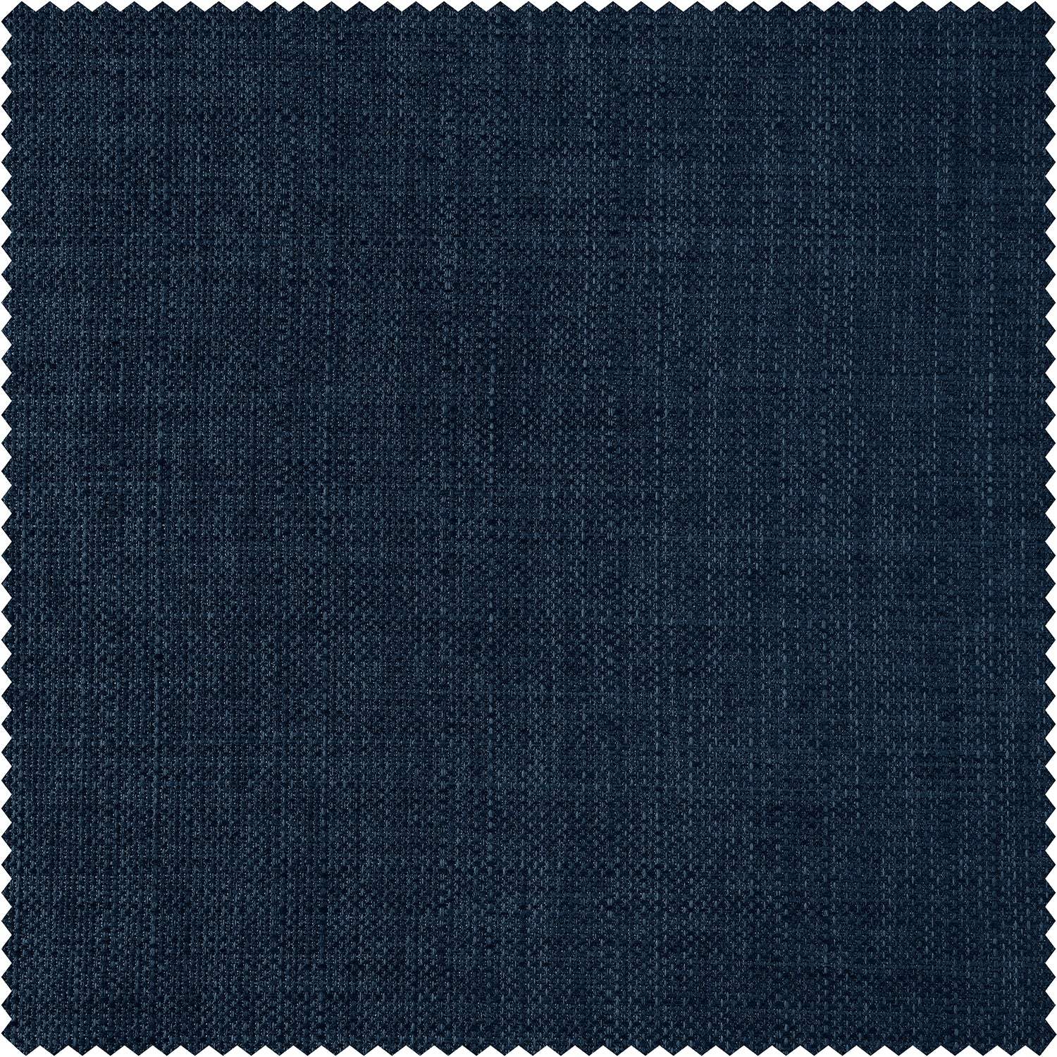 Sergeants Blue Italian Faux Linen Roman Shade - Image 3