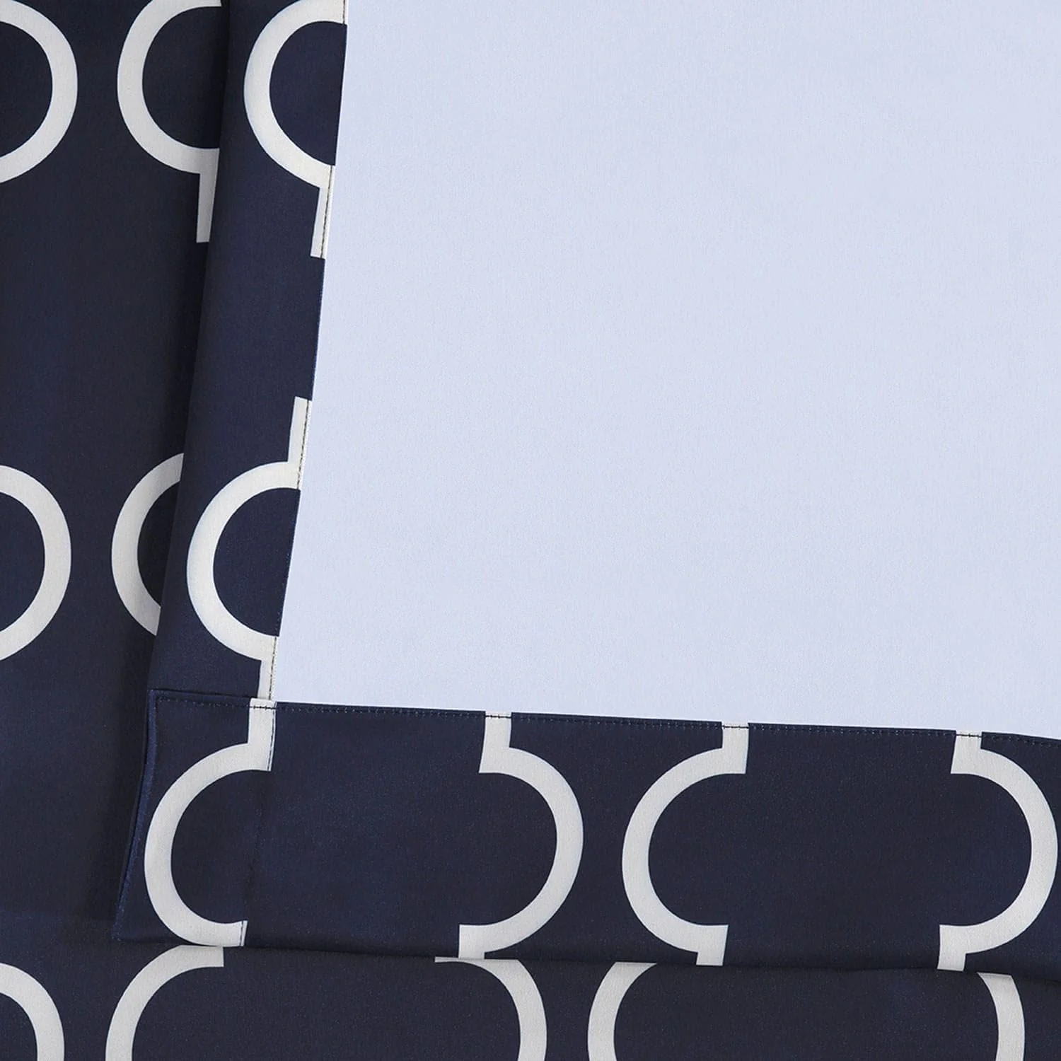 Seville Navy Geometric Room Darkening Curtain - Image 5