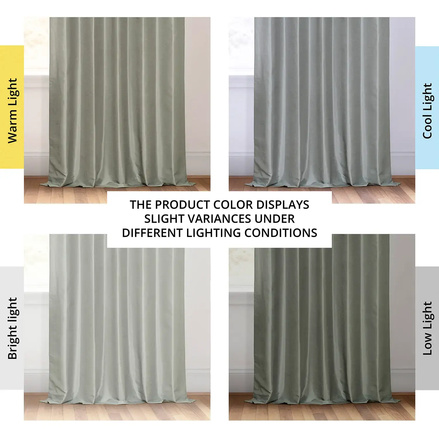 Silver Grommet Vintage Textured Faux Dupioni Silk Blackout Curtain - Image 5