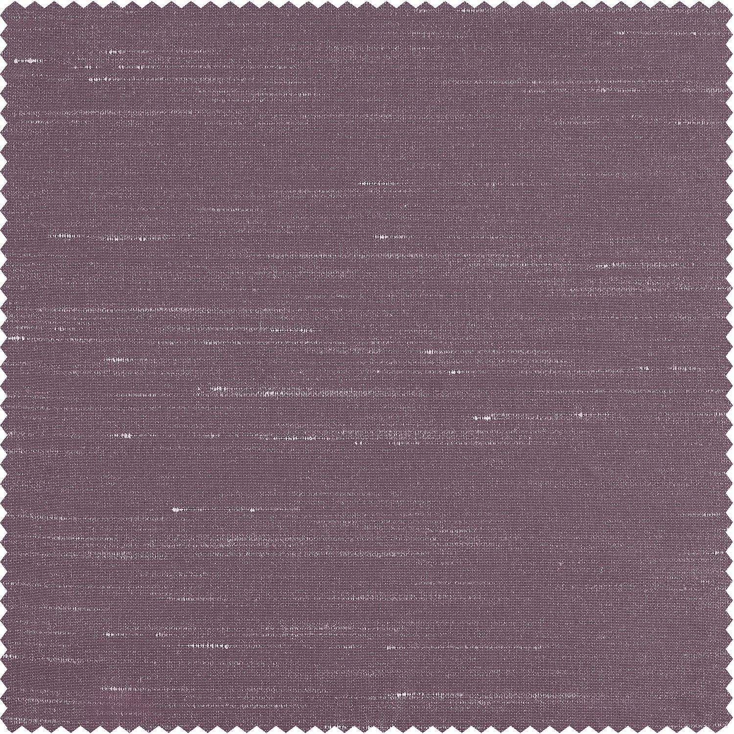 Smokey Plum Vintage Textured Faux Dupioni Silk Custom Curtain - Image 2