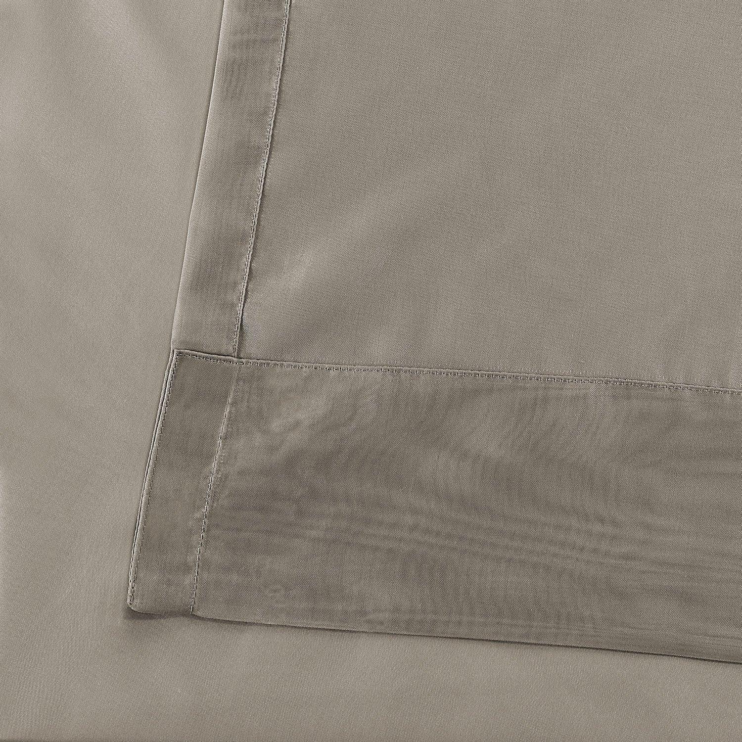 Solid Museum Grey Sheer Curtain Pair (2 Panels) - Image 3