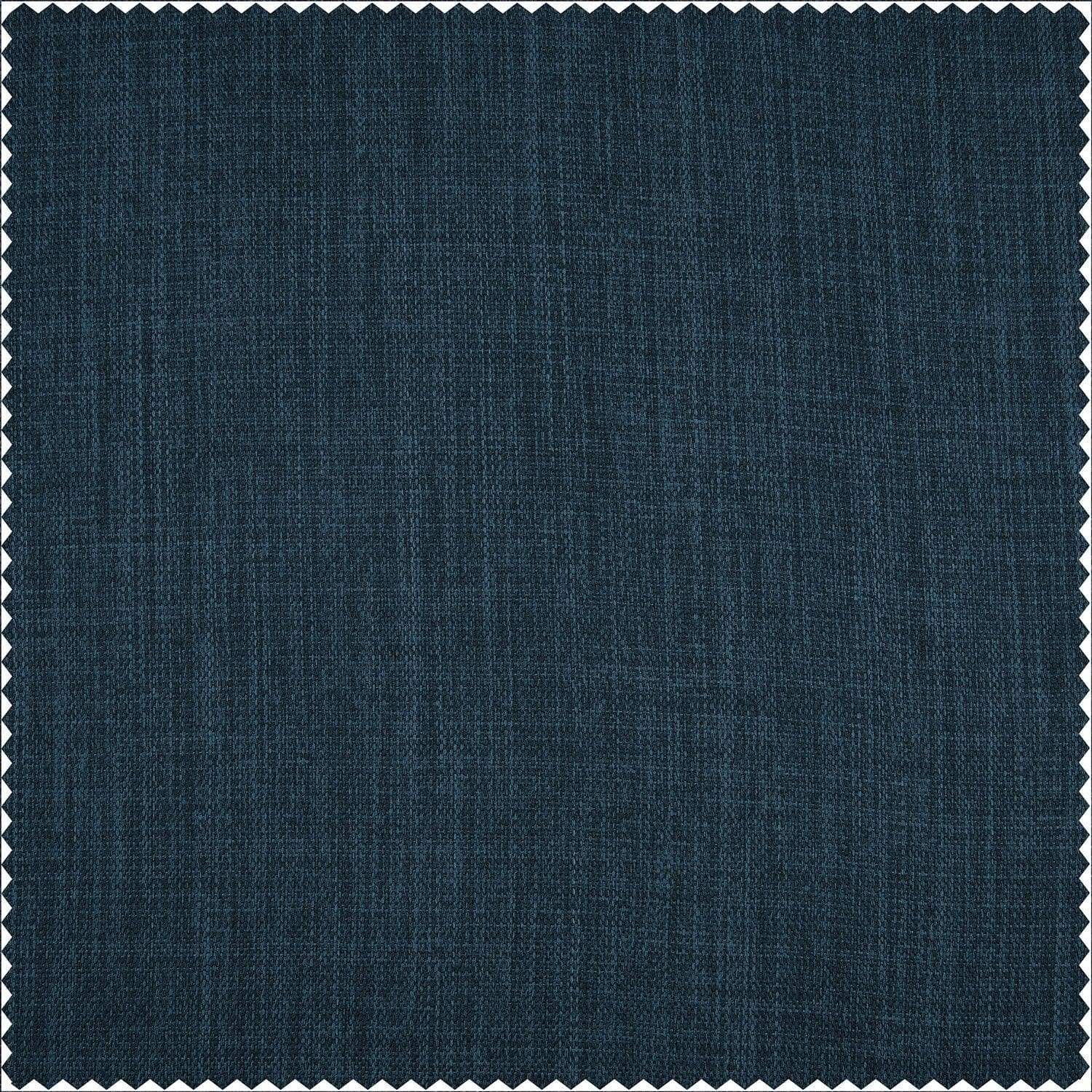 Story Blue Textured Faux Linen Swatch