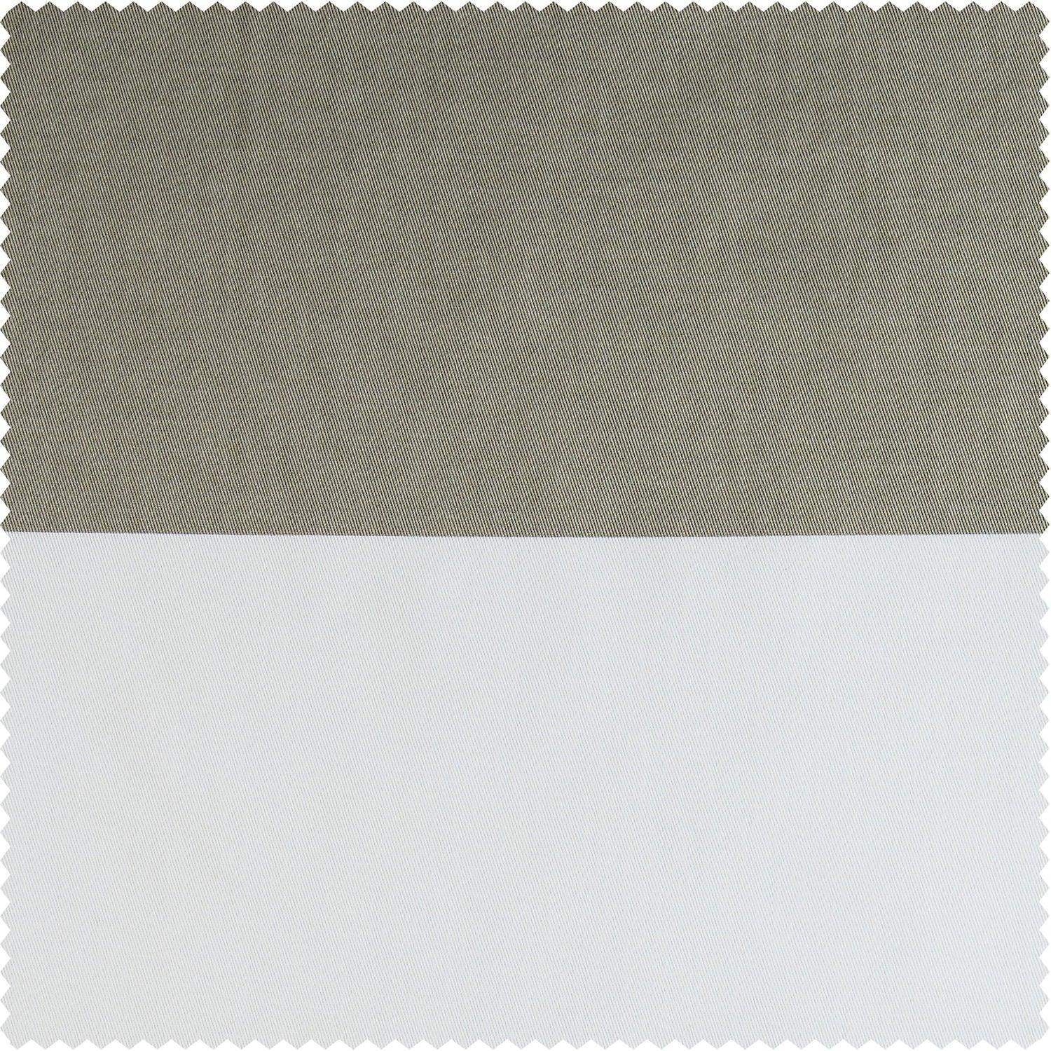 Thunder Tan & Off White Striped Printed Cotton Roman Shade - Image 3