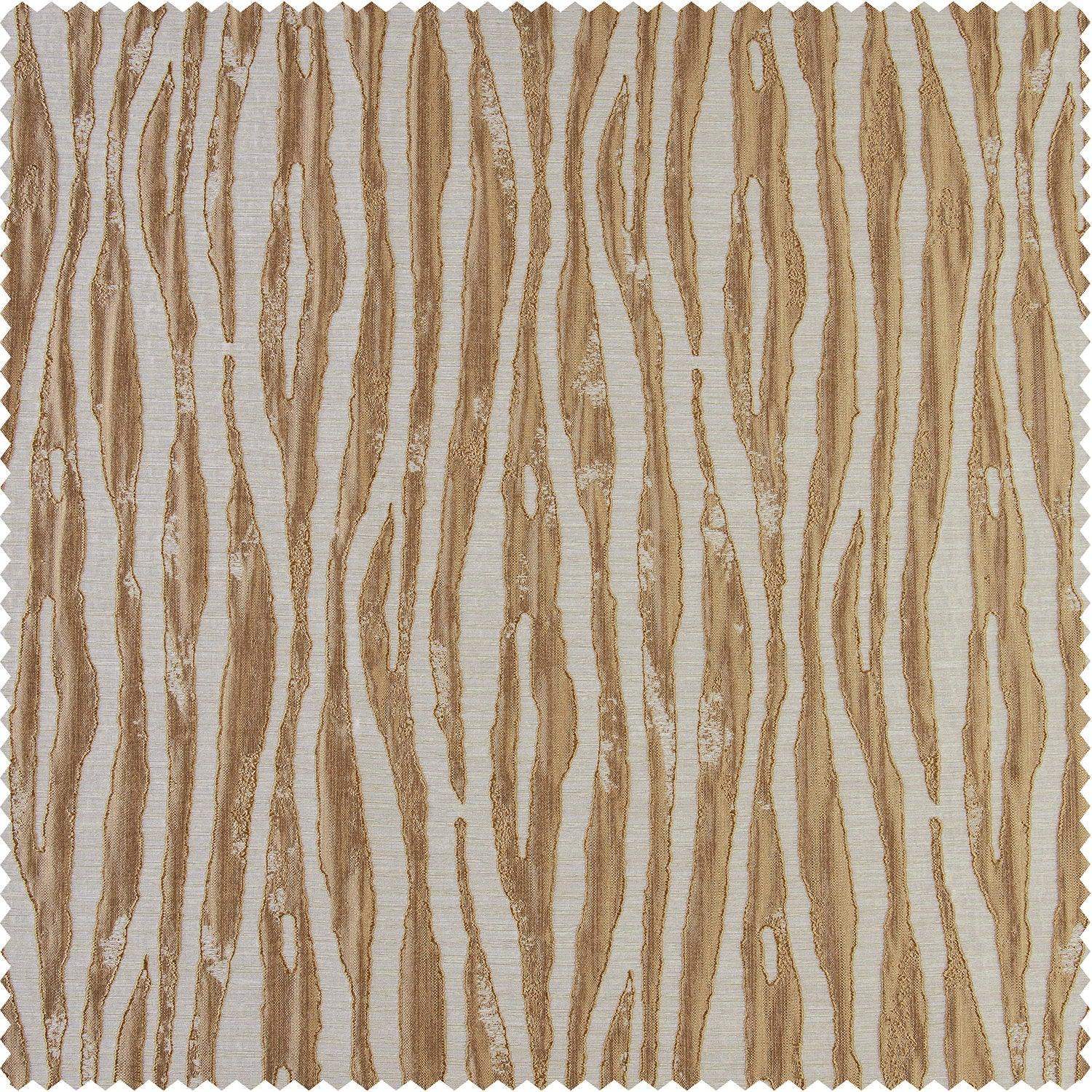 Tiger Stripe Gold Faux Silk Jacquard Fabric