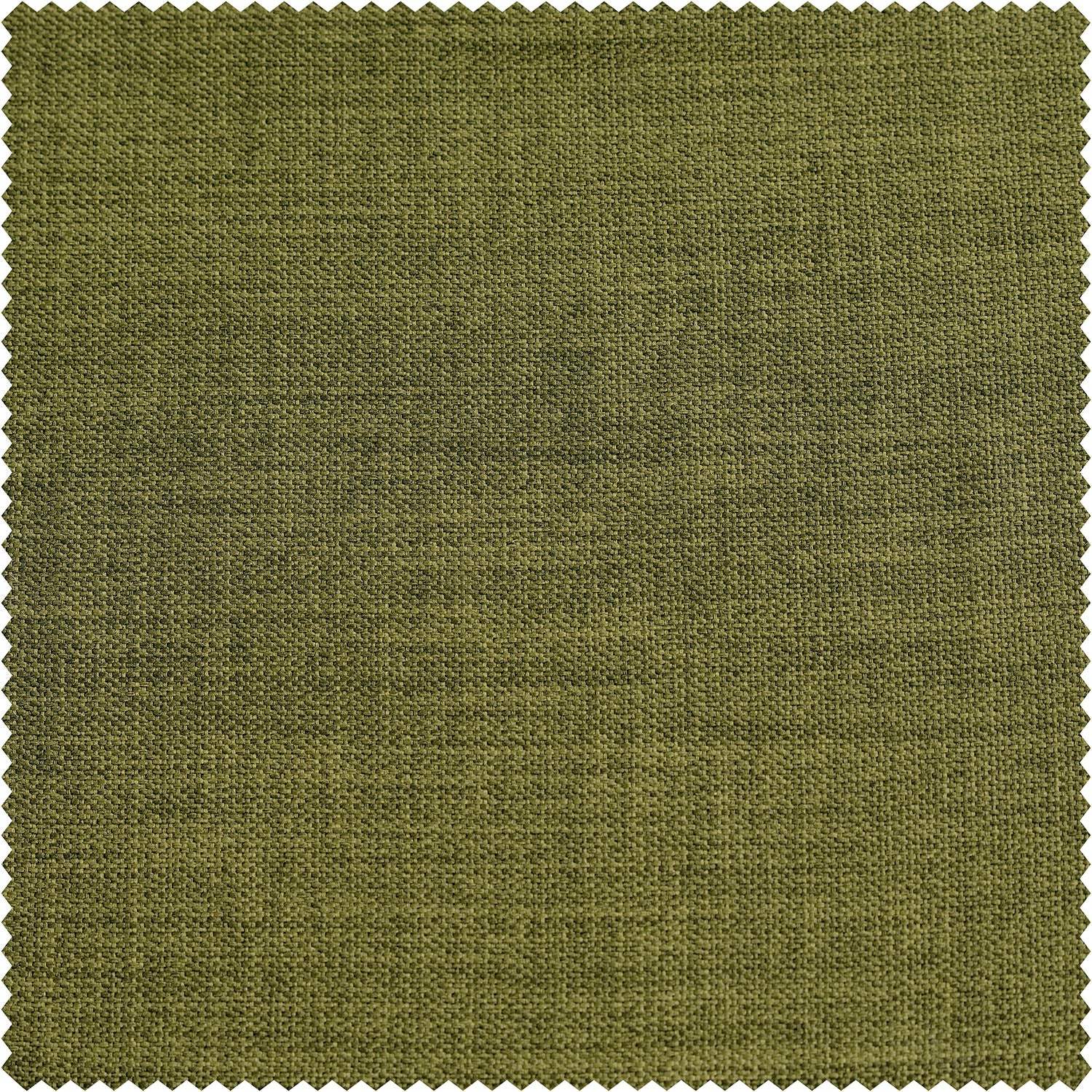 Tuscany Green Textured Faux Linen Custom Curtain - Image 2