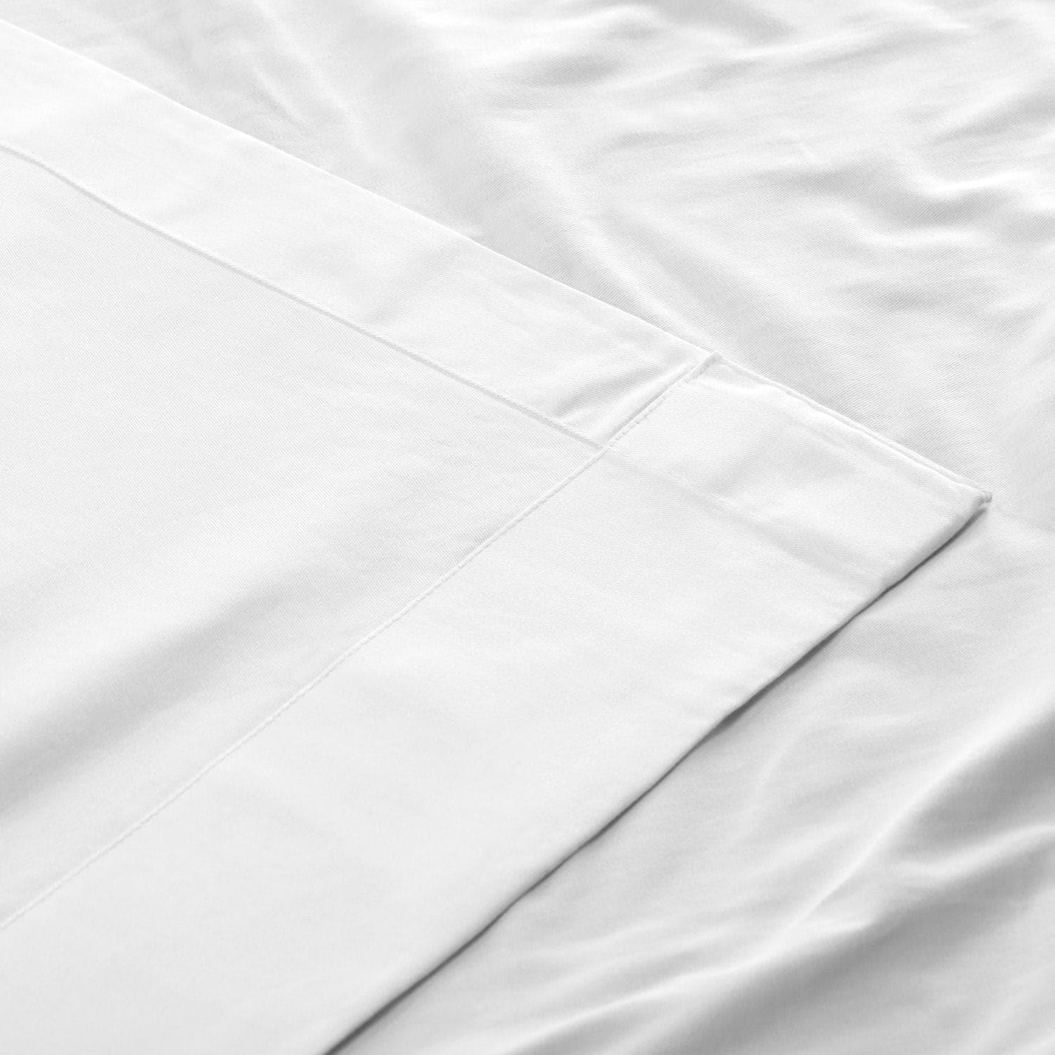 Whisper White French Pleat Solid Cotton Curtain - Image 3
