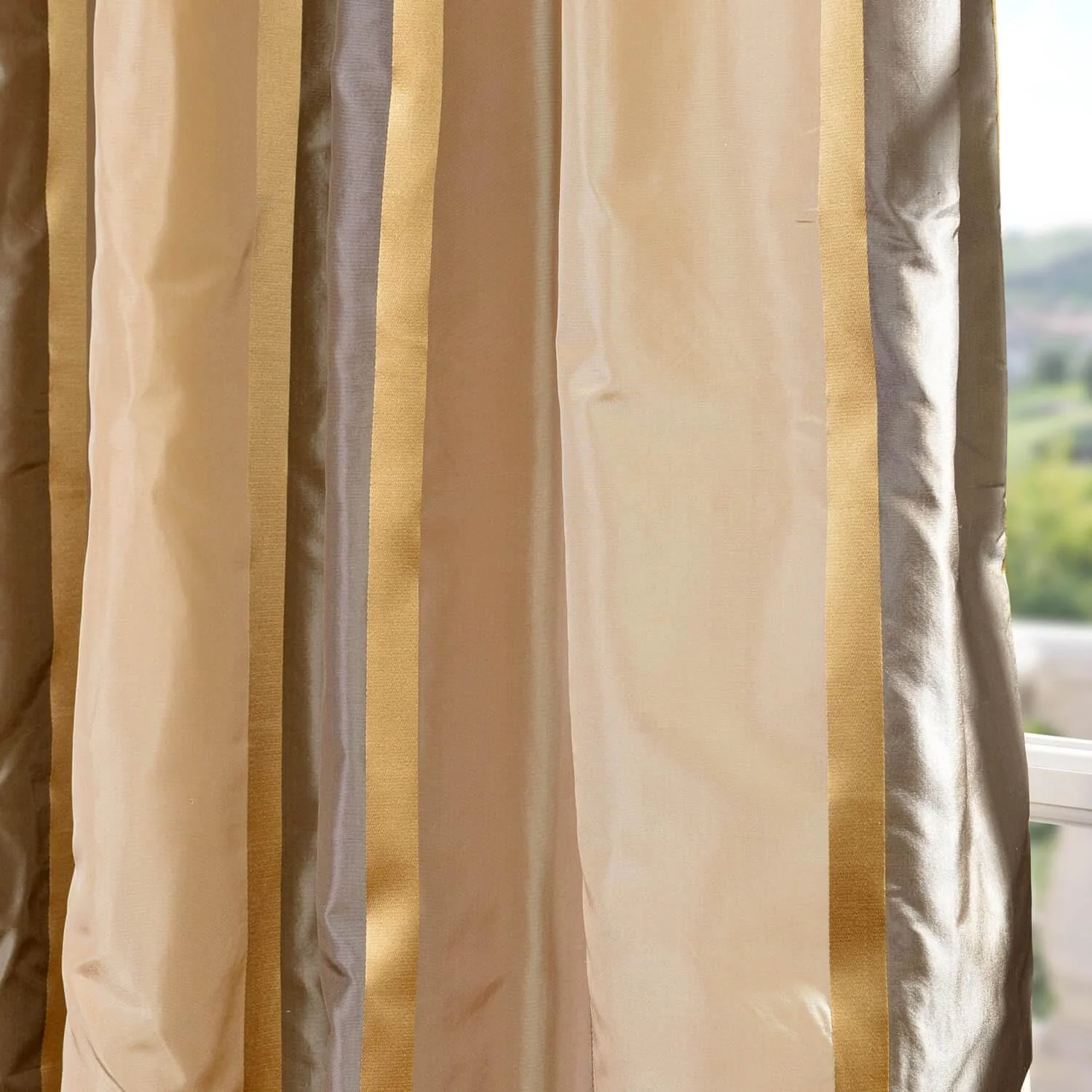 Wilmington Taffeta Silk Stripe Fabric